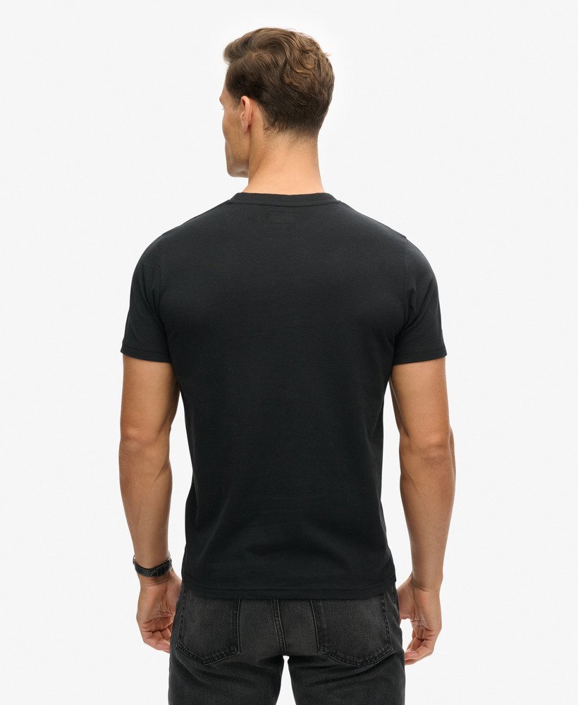 venue duo logo t-shirt in nero black marl