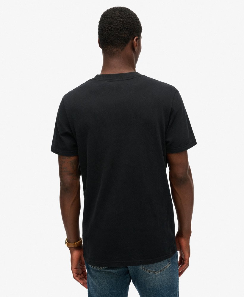 vintage logo duo t-shirt in gitzwart