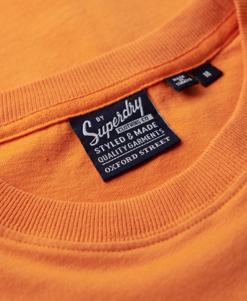 gasoline workwear t-shirt in denim co roestoranje