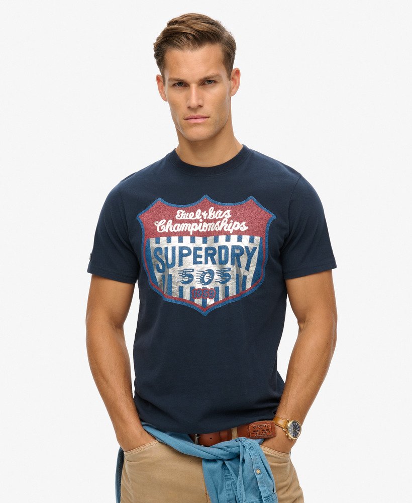 gasoline workwear t-shirt in eclipse navy