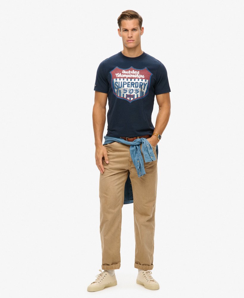gasoline workwear t-shirt in eclipse navy