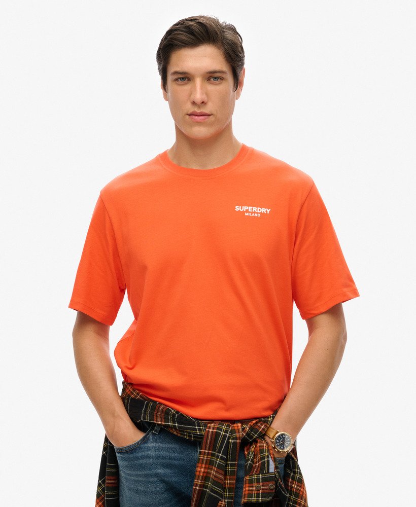luxe sportief t-shirt met losse pasvorm in kersentomaatrood.