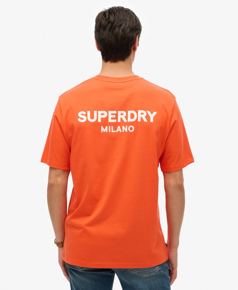 luxe sportief t-shirt met losse pasvorm in kersentomaatrood.