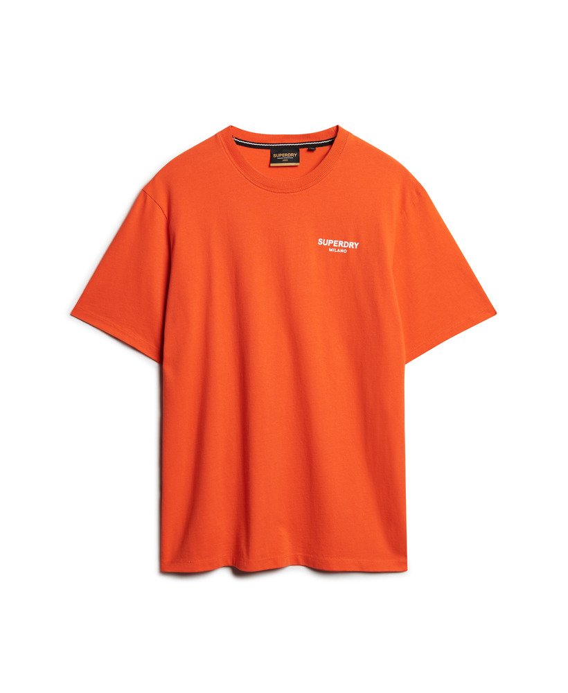luxe sportief t-shirt met losse pasvorm in kersentomaatrood.