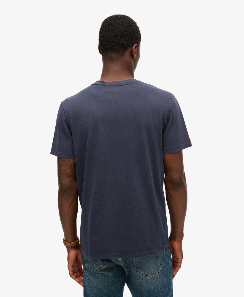 osaka 6 japans t-shirt met opvulling in frans marineblauw
