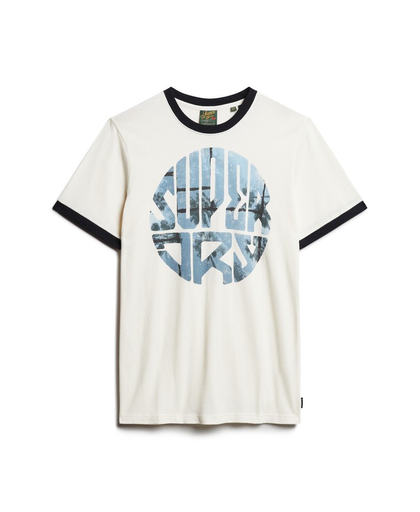 t-shirt met fotologo in winterwit