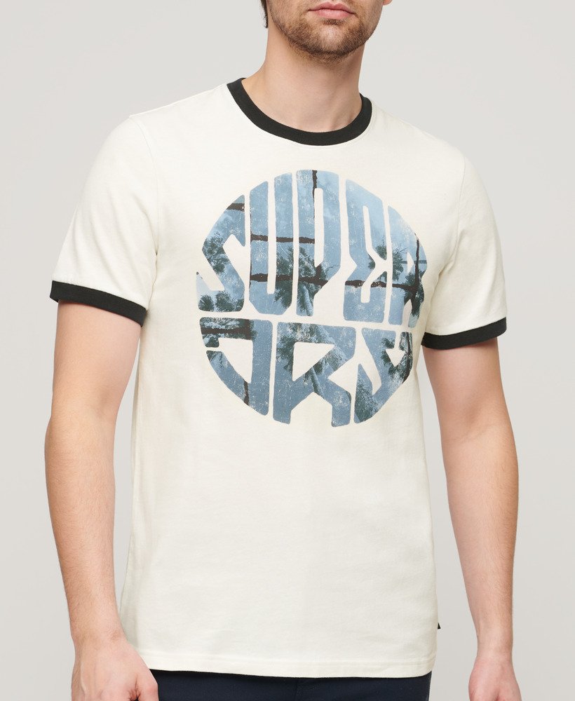 t-shirt met fotologo in winterwit