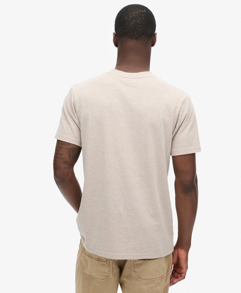 t-shirt met grafische print van great outdoors in lavin beige marl.