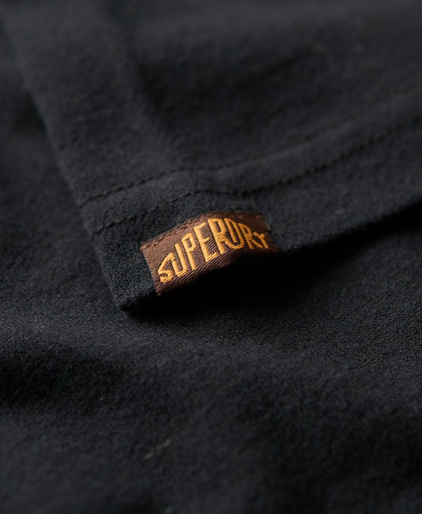 t-shirt met fluweelachtige vervagingsprint in nero black marl.