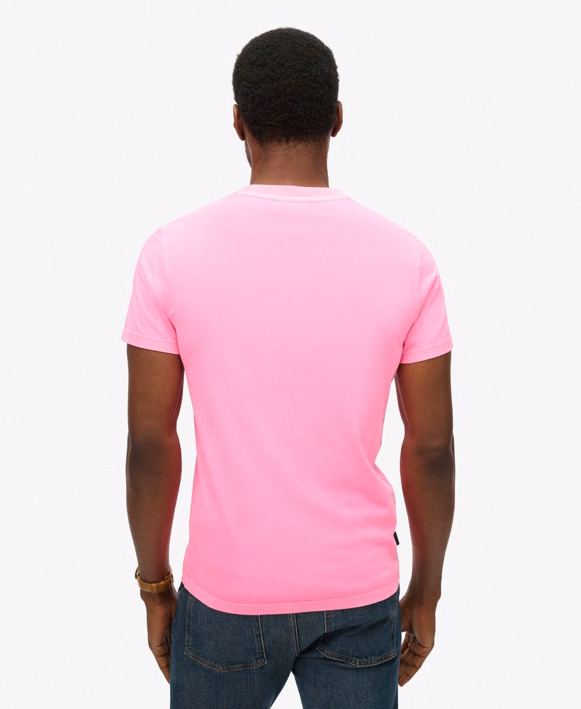 Essential Logo Geborduurd Neon T-shirt