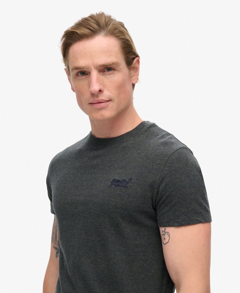 t-shirt met essential-logo van biologisch katoen in eclipse navyolive feeder