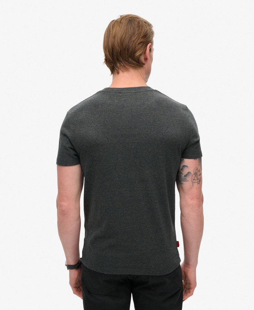 t-shirt met essential-logo van biologisch katoen in eclipse navyolive feeder