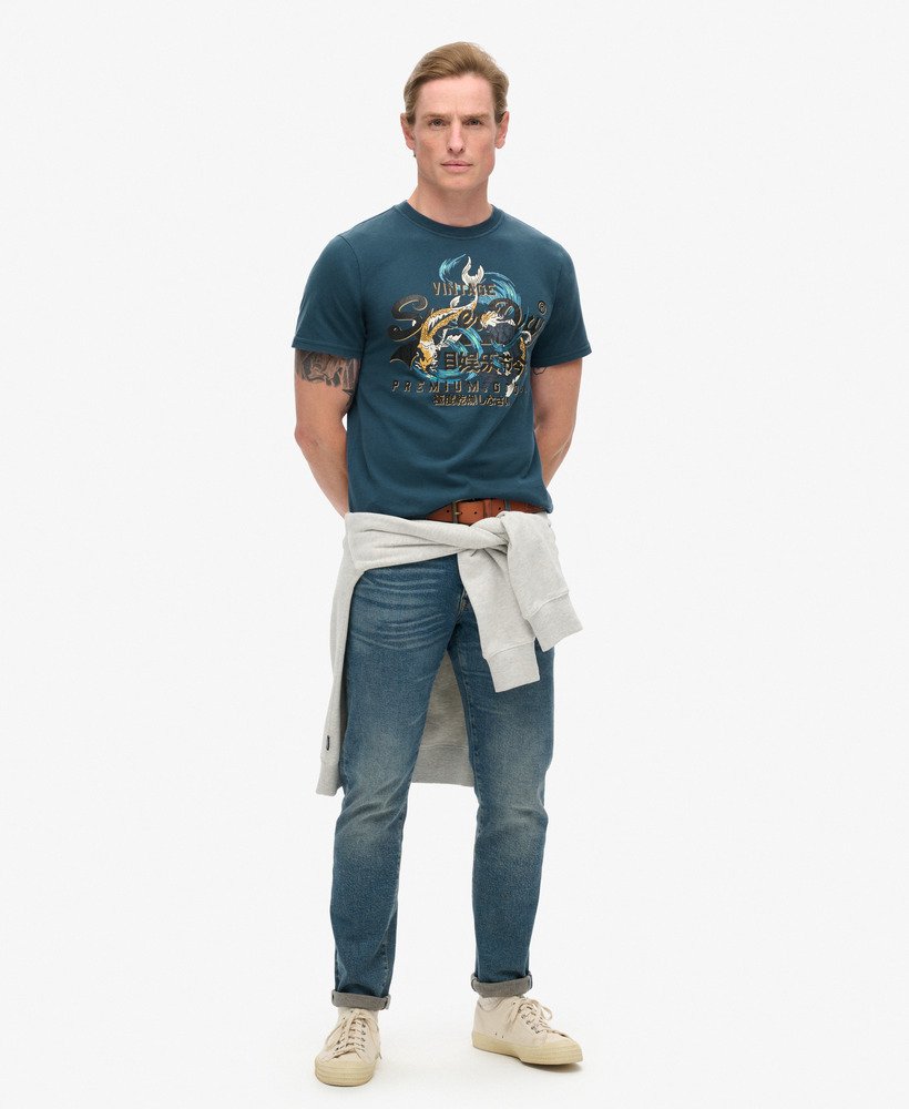 tokyo graphic t-shirt in blue bottle