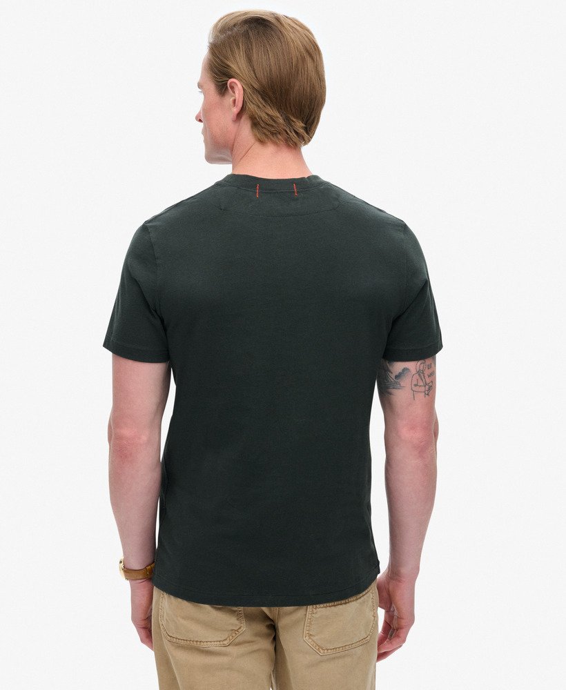 overgebleven grafisch t-shirt in gewassen zwart.