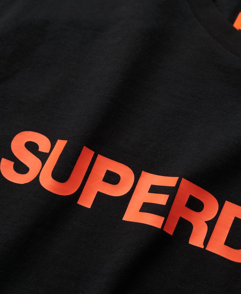 relaxed t-shirt met tech-logo in zwart