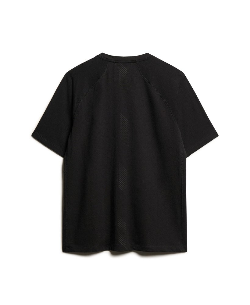 relaxed t-shirt met tech-logo in zwart