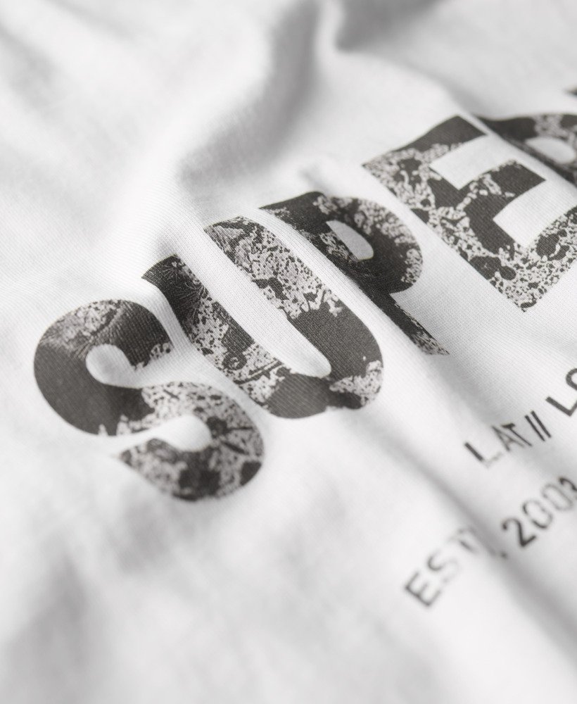 utility sport logo loose t-shirt in briljant wit
