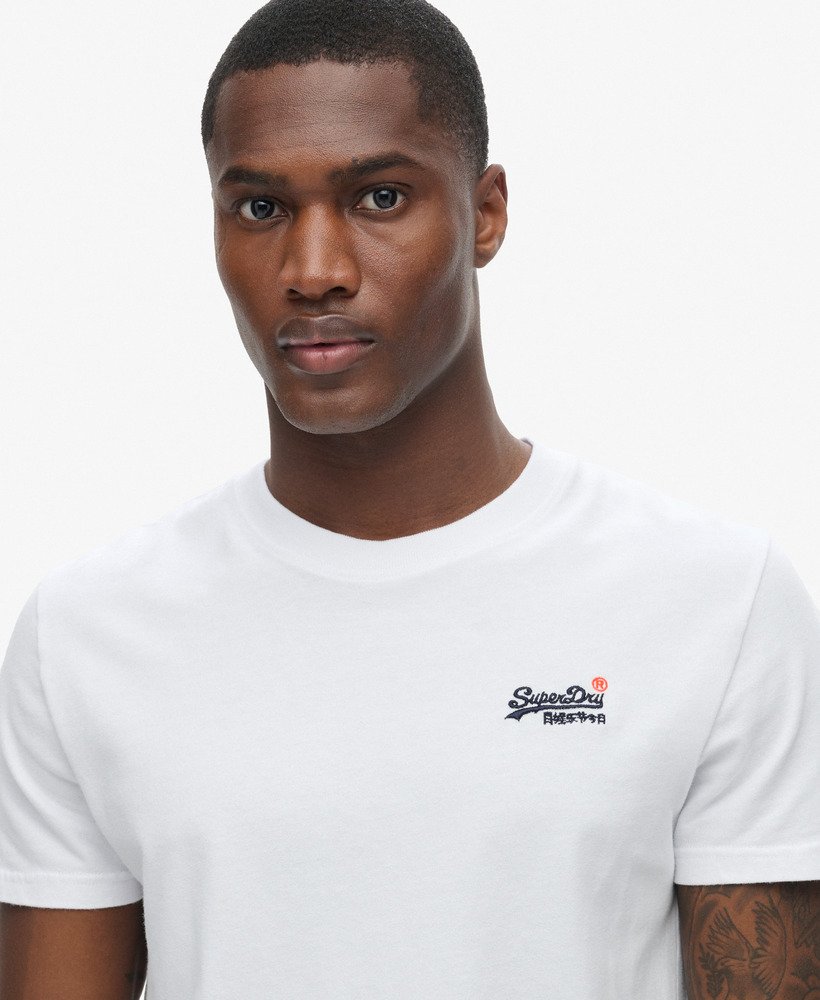 essentieel geborduurd t-shirt in optic