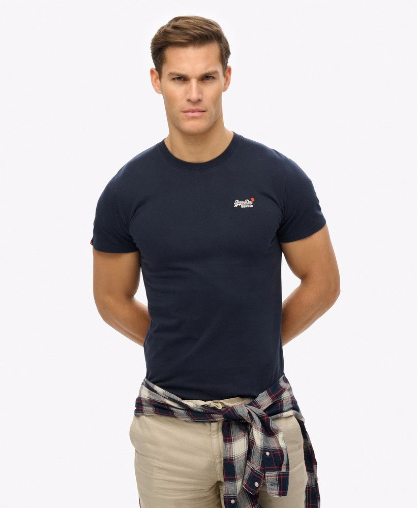 Essentieel geborduurd T-shirt
