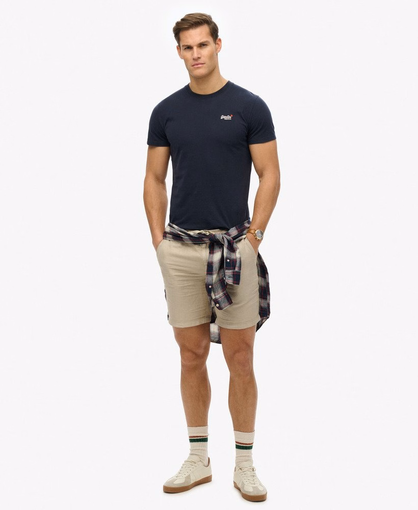 Essentieel geborduurd T-shirt