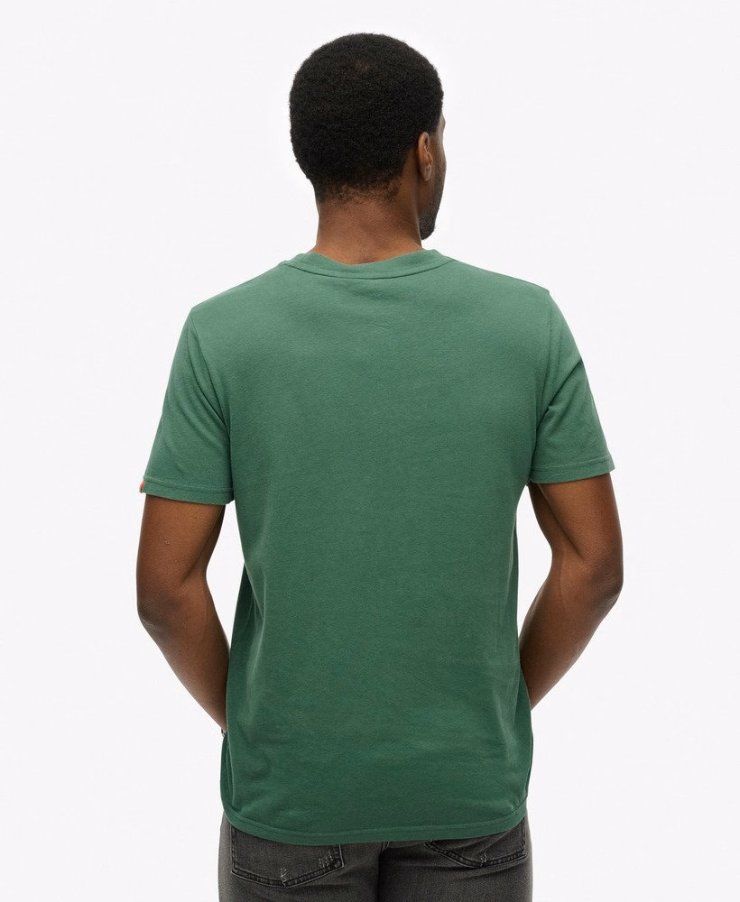 Relaxed T-shirt met vintage logo en borduursel