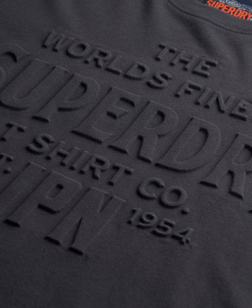 T-shirt met reliëf in werkstijl, comfortabele pasvorm