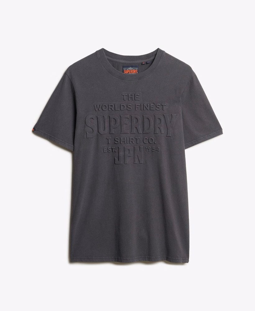 T-shirt met reliëf in werkstijl, comfortabele pasvorm