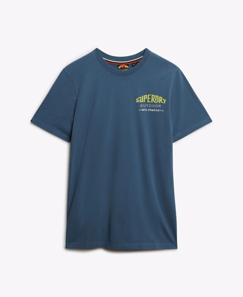 Relaxte T-shirt met bergprint
