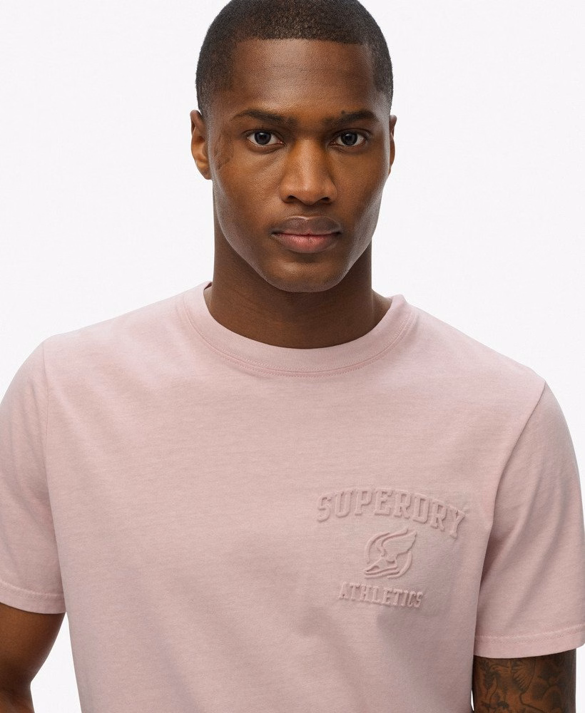 Sportief T-shirt met reliëf, comfortabele pasvorm