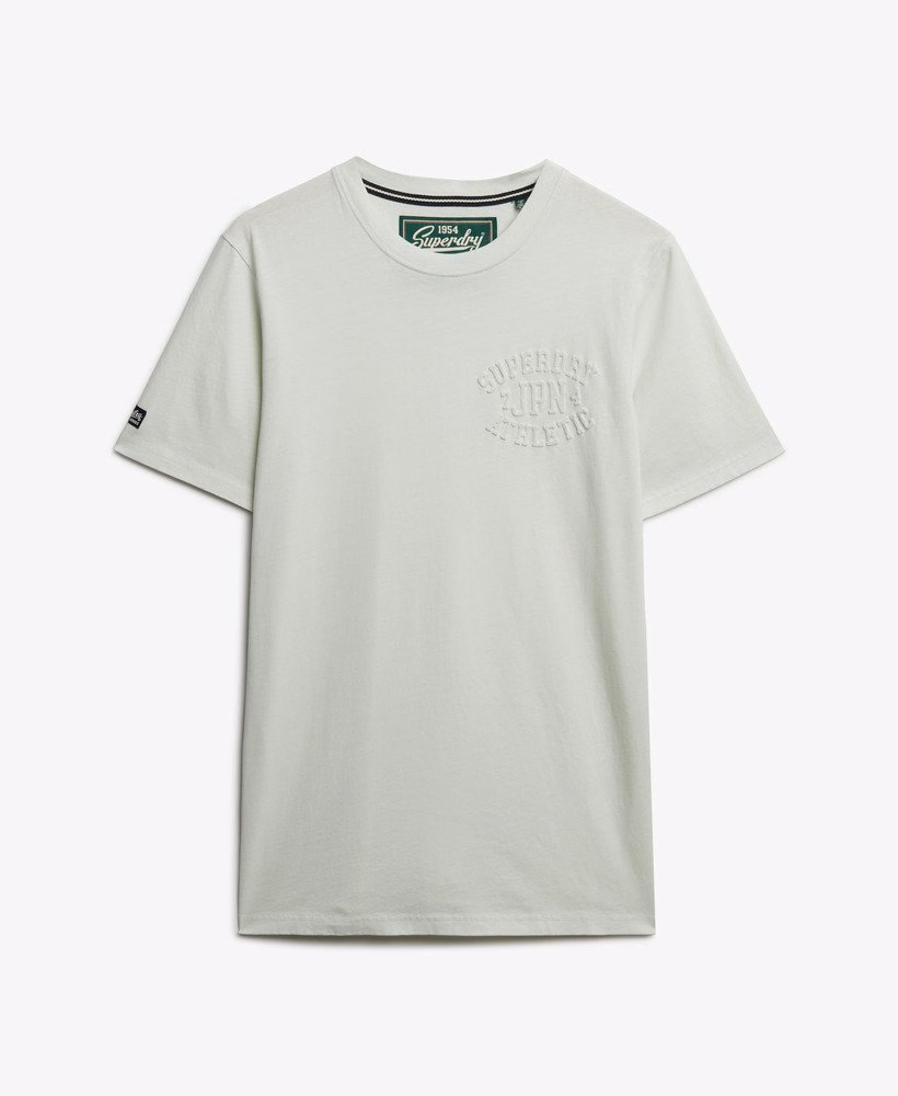 Sportief T-shirt met reliëf, comfortabele pasvorm