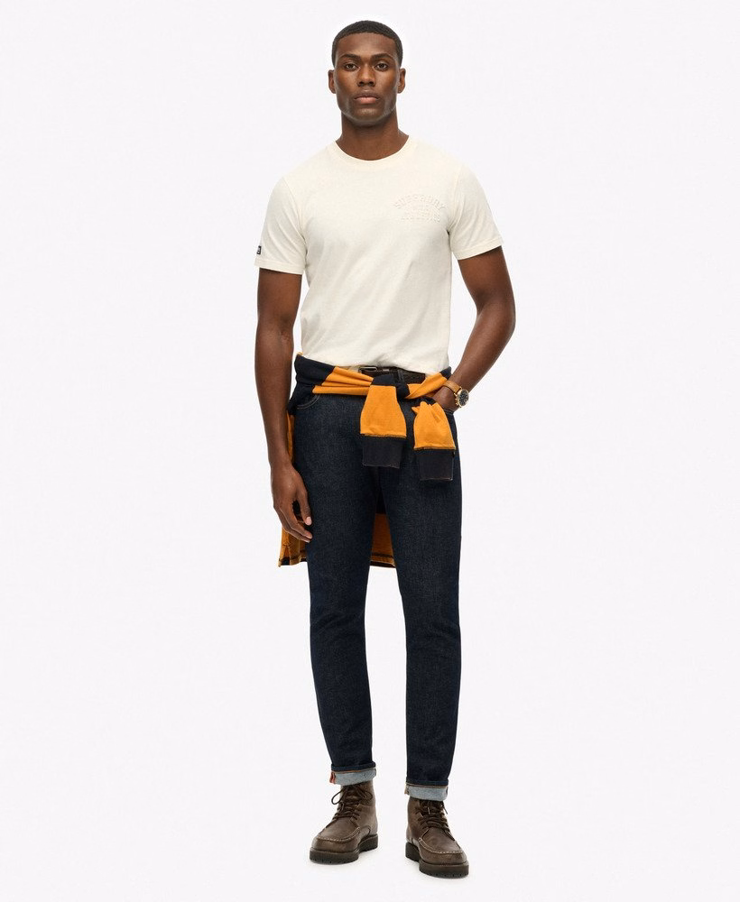 Sportief T-shirt met reliëf, comfortabele pasvorm