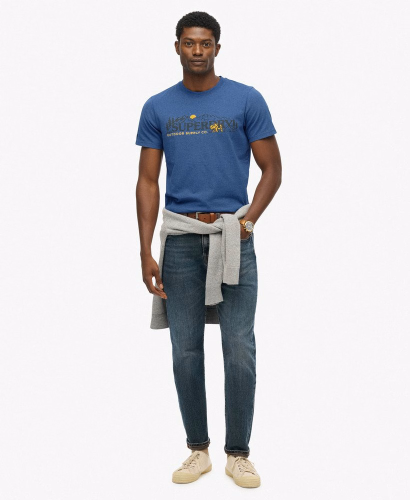 Relaxte T-shirt met buitenmotief