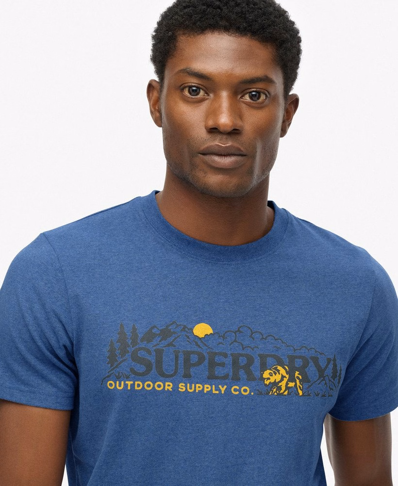 Relaxte T-shirt met buitenmotief