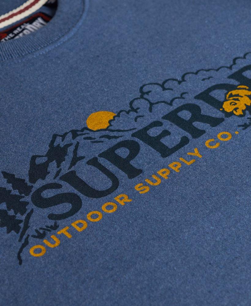 Relaxte T-shirt met buitenmotief
