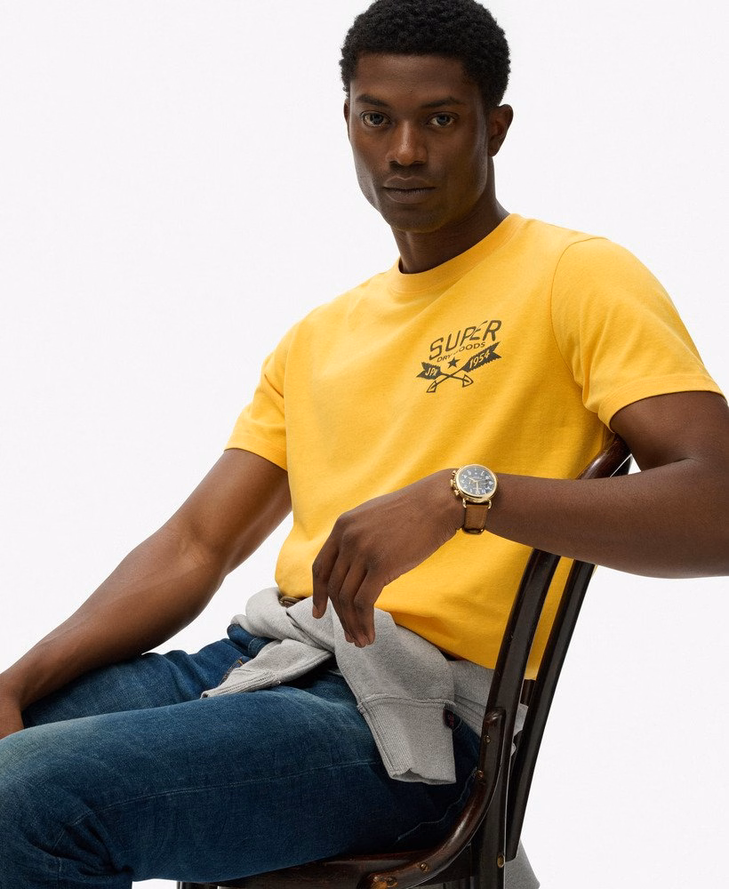 Lo-fi Outdoors T-shirt met borstprint