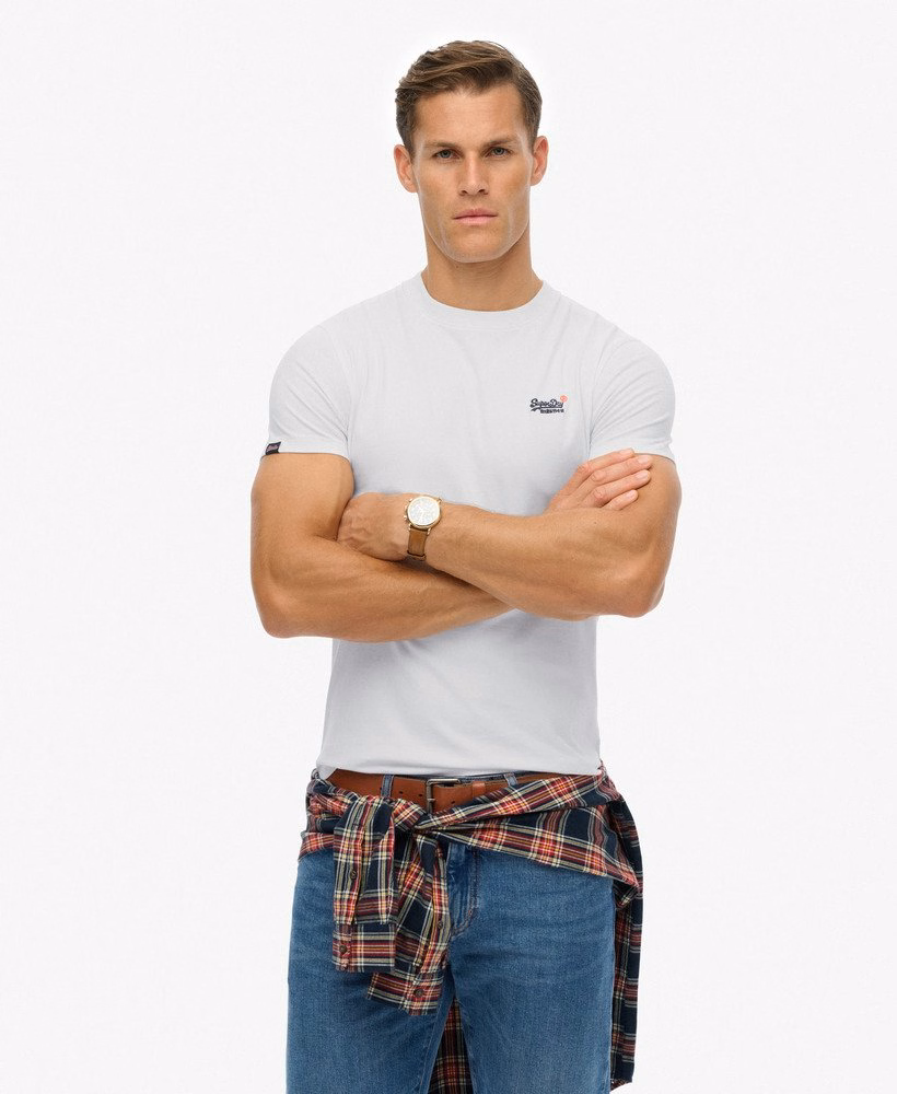 Essentieel T-shirt met contrasterende borduursels