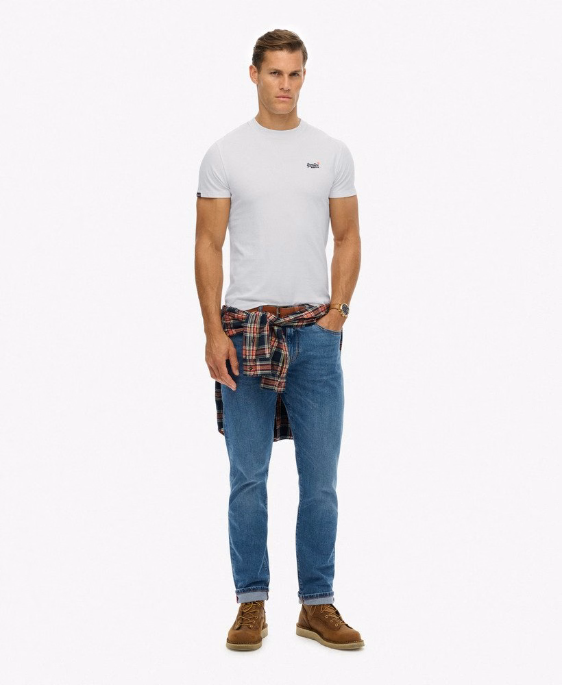 Essentieel T-shirt met contrasterende borduursels