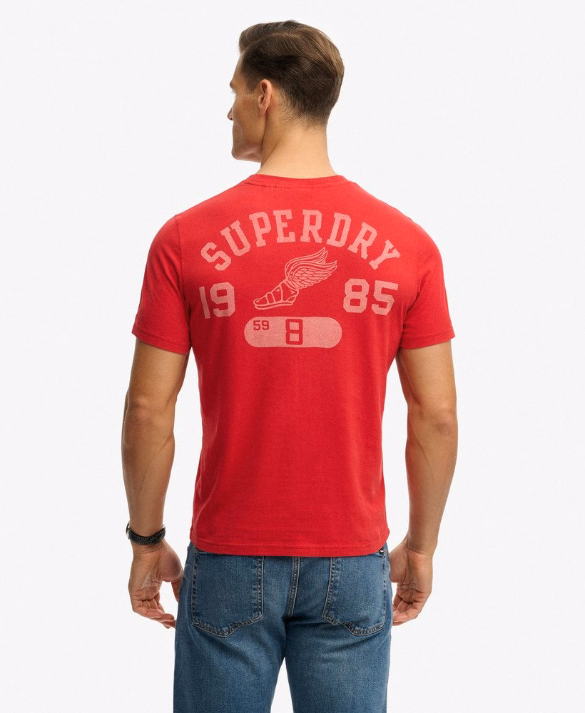 Vintage preppy relaxed T-shirt met borstzak