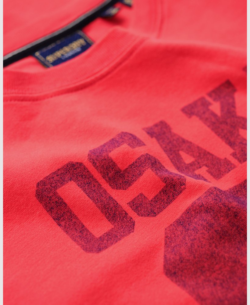 osaka graphic t-shirt met korte mouwen en aansluitende pasvorm in active pink