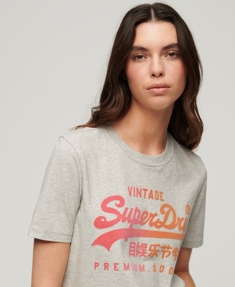 t-shirt met tonale grafische print in gletsjergrijs gemêleerde kleur.