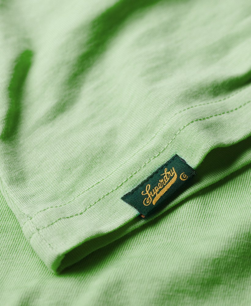 varsity burnout t-shirt in neo mint green