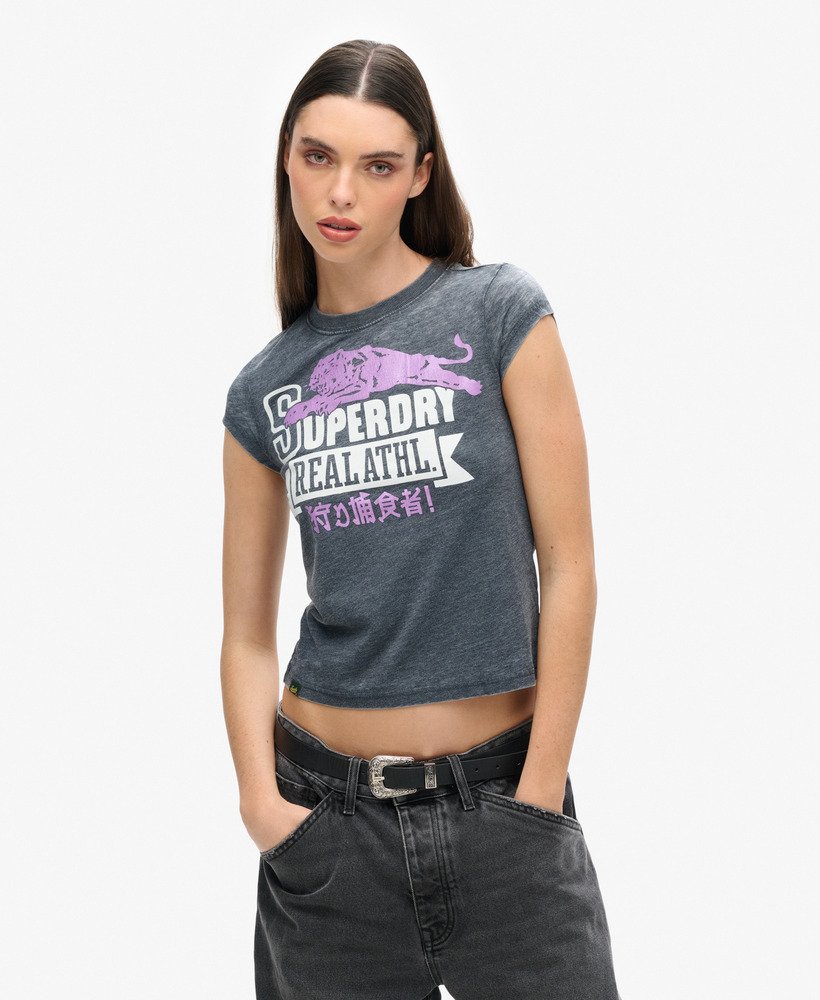 varsity burnout t-shirt in eclipse navy