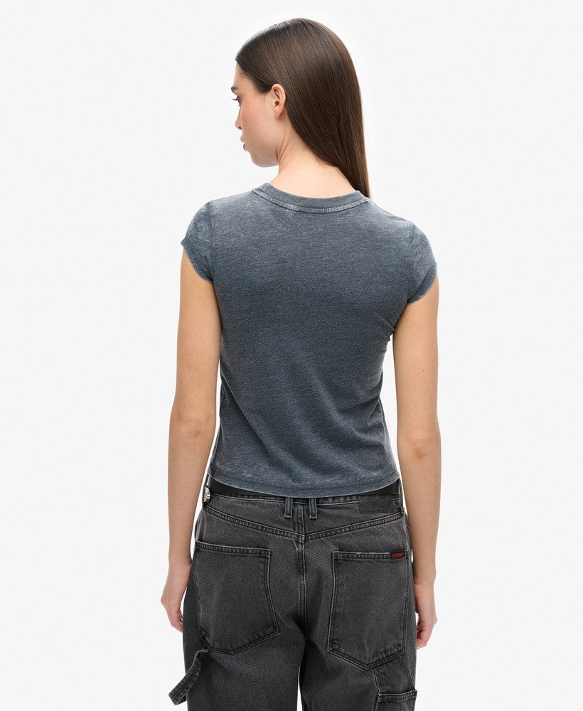 varsity burnout t-shirt in eclipse navy
