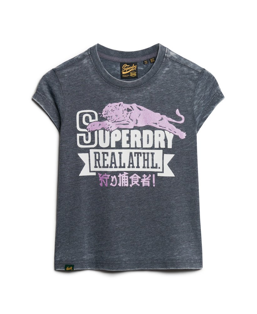 varsity burnout t-shirt in eclipse navy