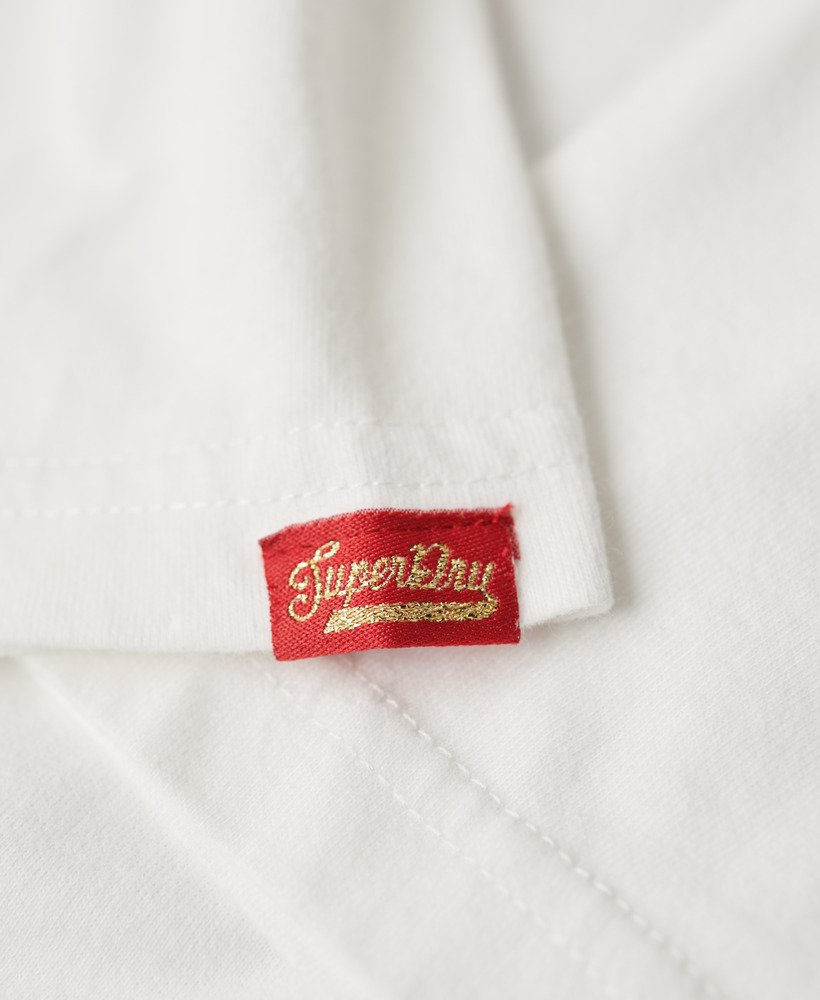foil workwear getailleerd t-shirt in ecru