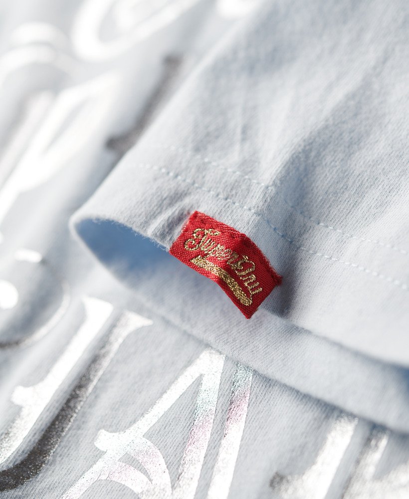 foil workwear getailleerd t-shirt in zeezoutblauw