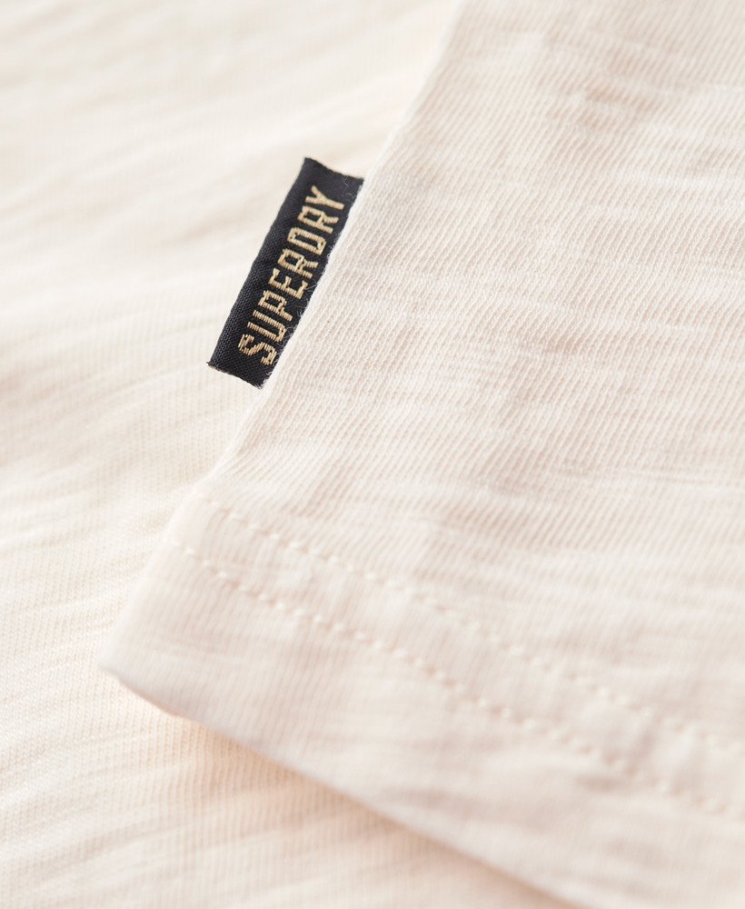 neon motor graphic fitted t-shirt in cream slub