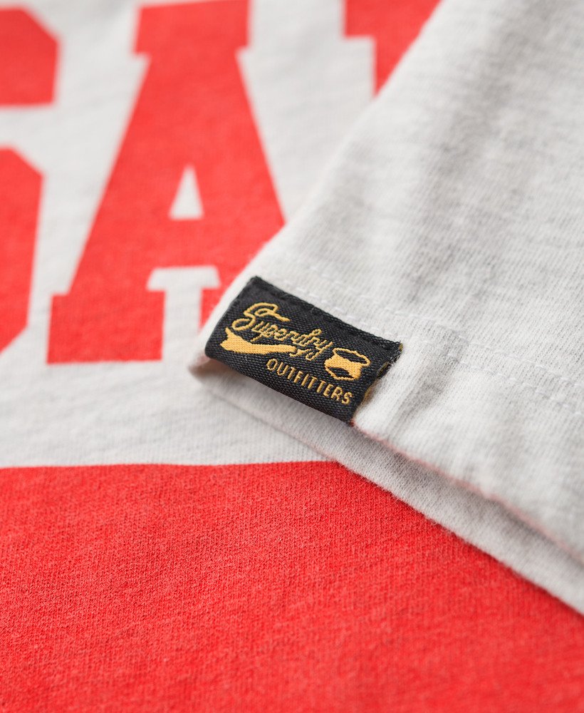 osaka graphic fitted t-shirt in ice marl