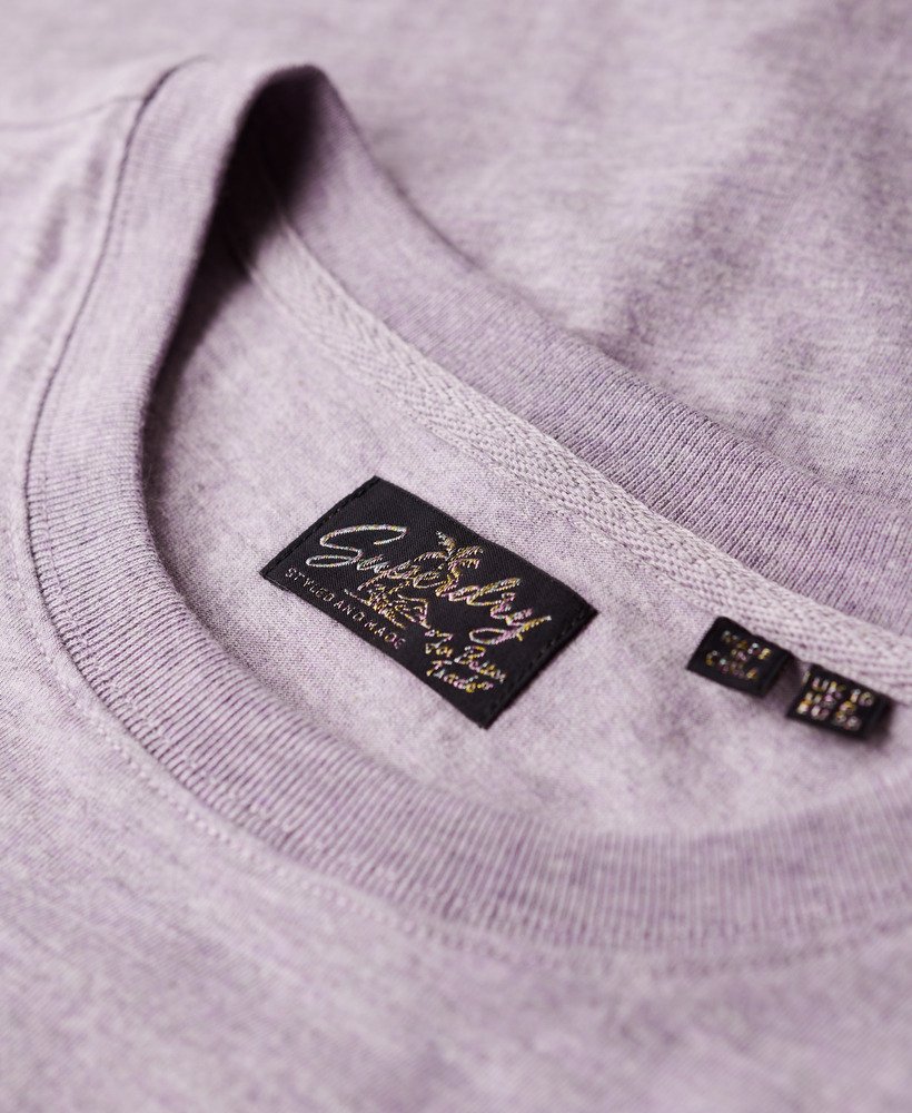 relaxed t-shirt met outdoor strepen in parma violet paars gemêleerd