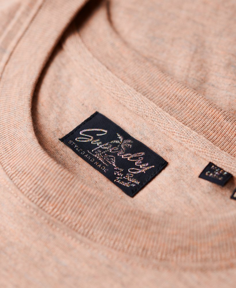 outdoor stripe relaxed t-shirt in orange apricot ice marl